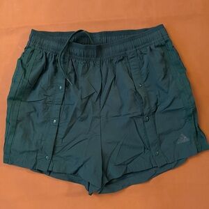 Adidas Dark Green Athletic Shorts